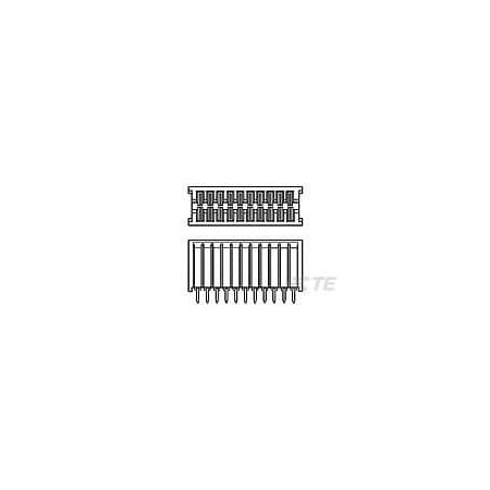 Te Connectivity Card Edge Connector, 17 Contact(S), 2 Row(S), Female, Straight, Solder Terminal, Green Insulator,  338030-2